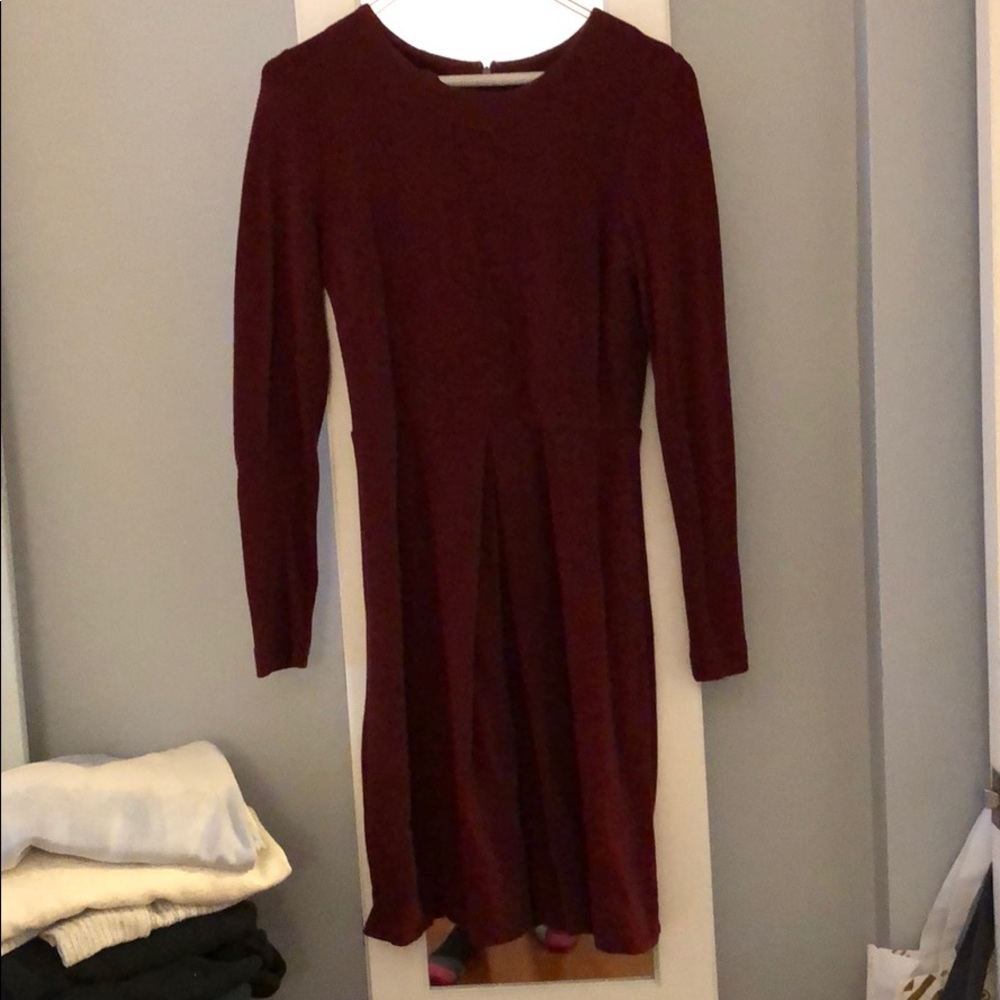 Madewell Maroon Knit Dress